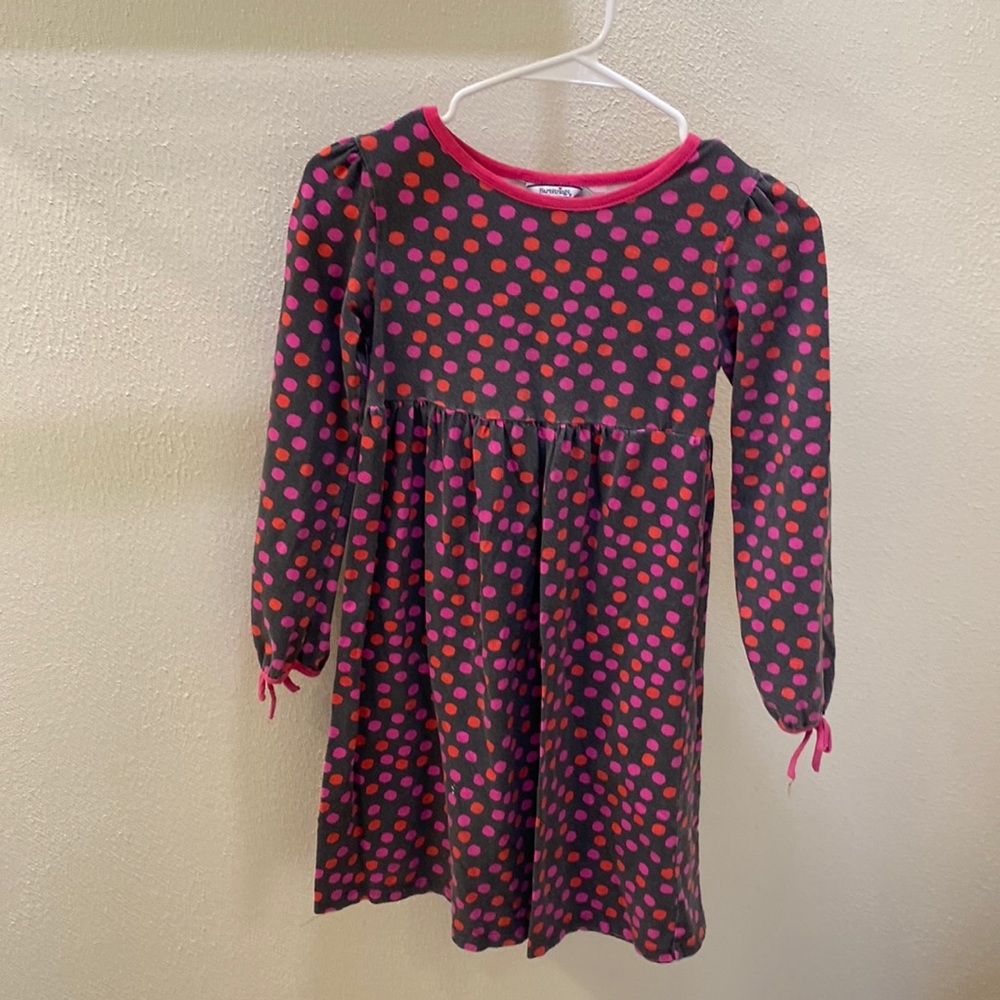 Hartstrings polka dotted long sleeve dress